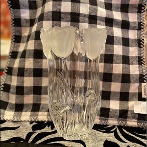 Crystal tulip vase